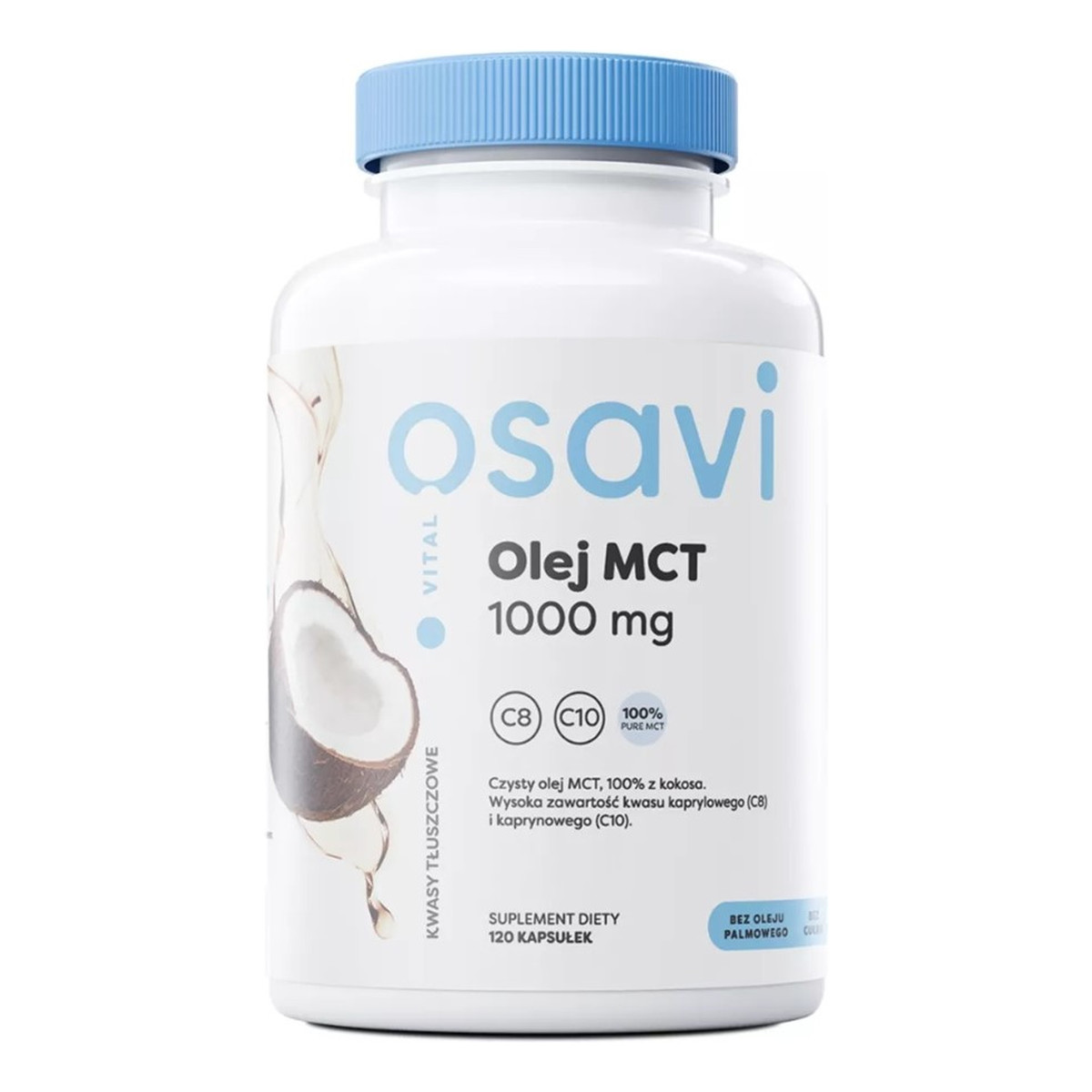 Osavi Osavi_vital olej mct 1000mg suplement diety wspomagający układ trwienny 120kaps.