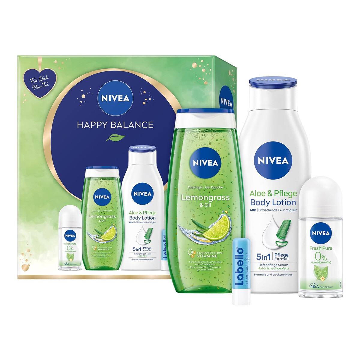 Nivea Happy Balance Zestaw pielęgnacyjny do ciała