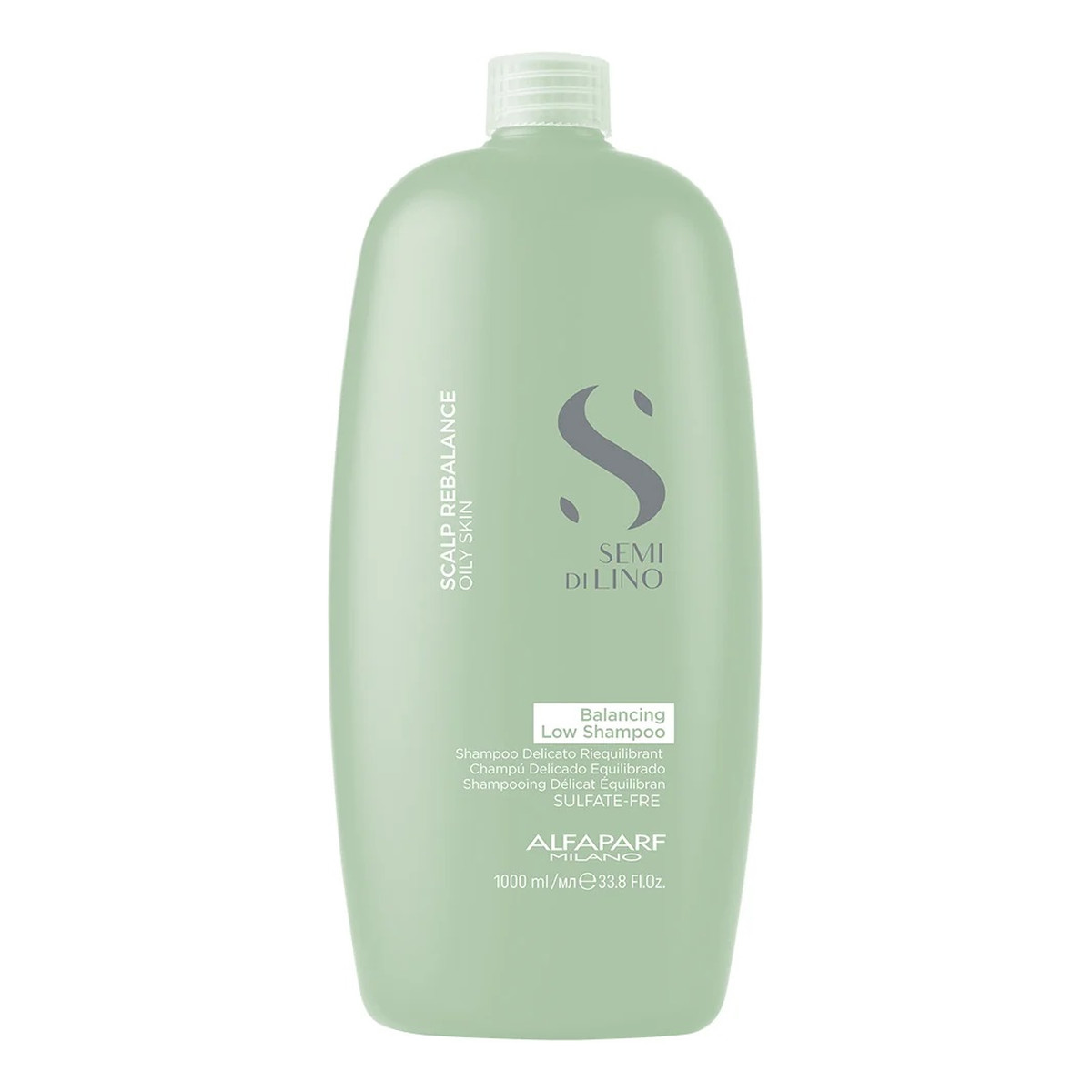 Alfaparf Semi di Lino Rebalance Oily Skin szampon równoważący do skóry głowy z nadmiarem sebum 1000ml