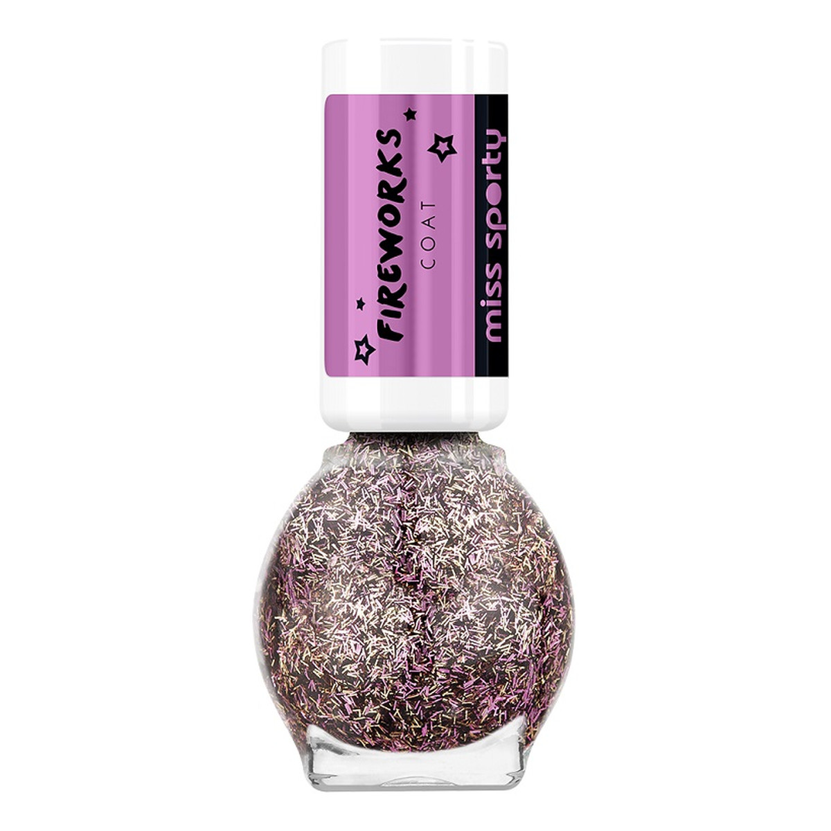 Miss Sporty Fireworks The Glitters lakier do paznokci z płatkami złota 7ml