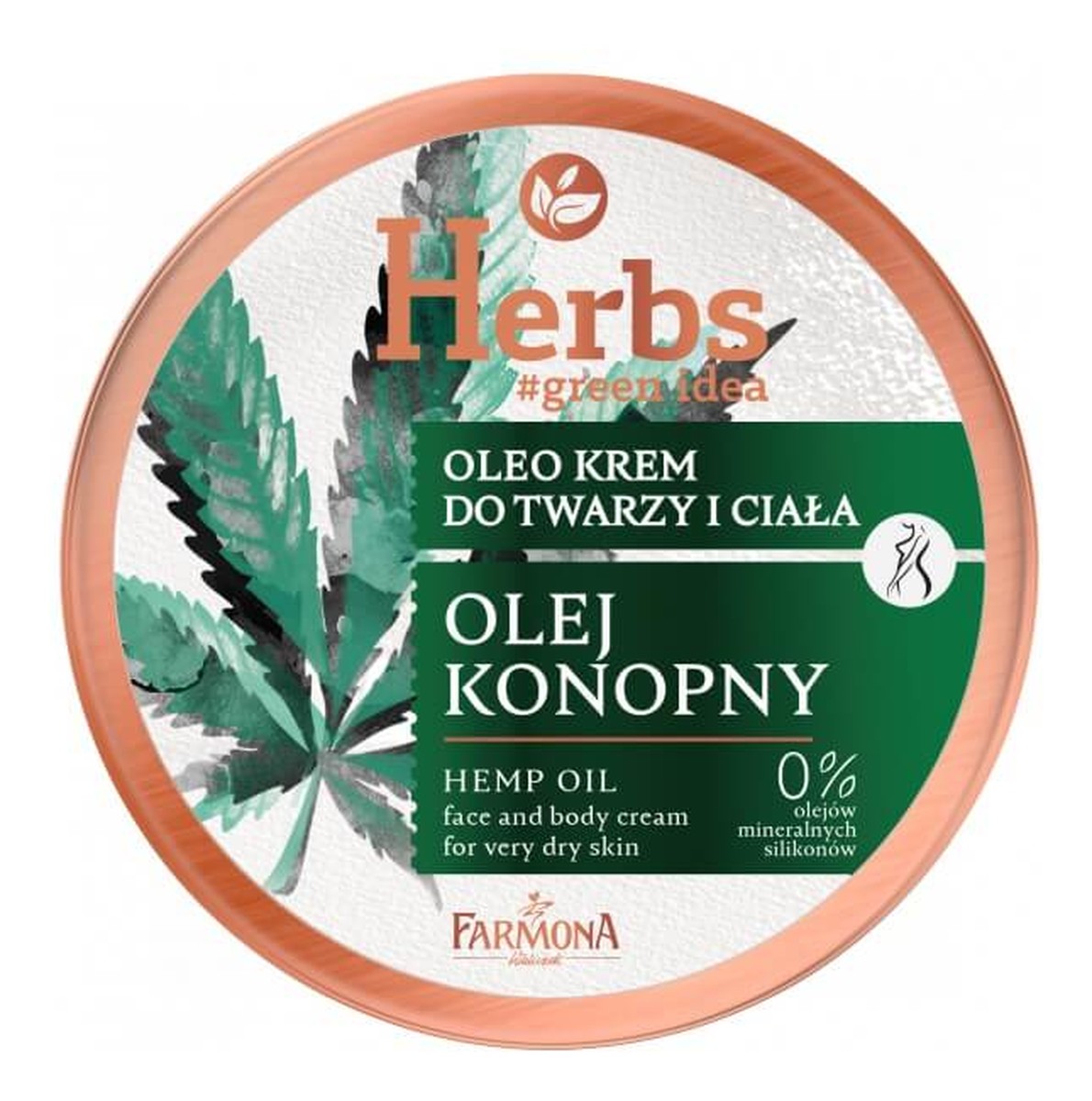 Oleo Krem do twarzy i ciała - Olej Konopny