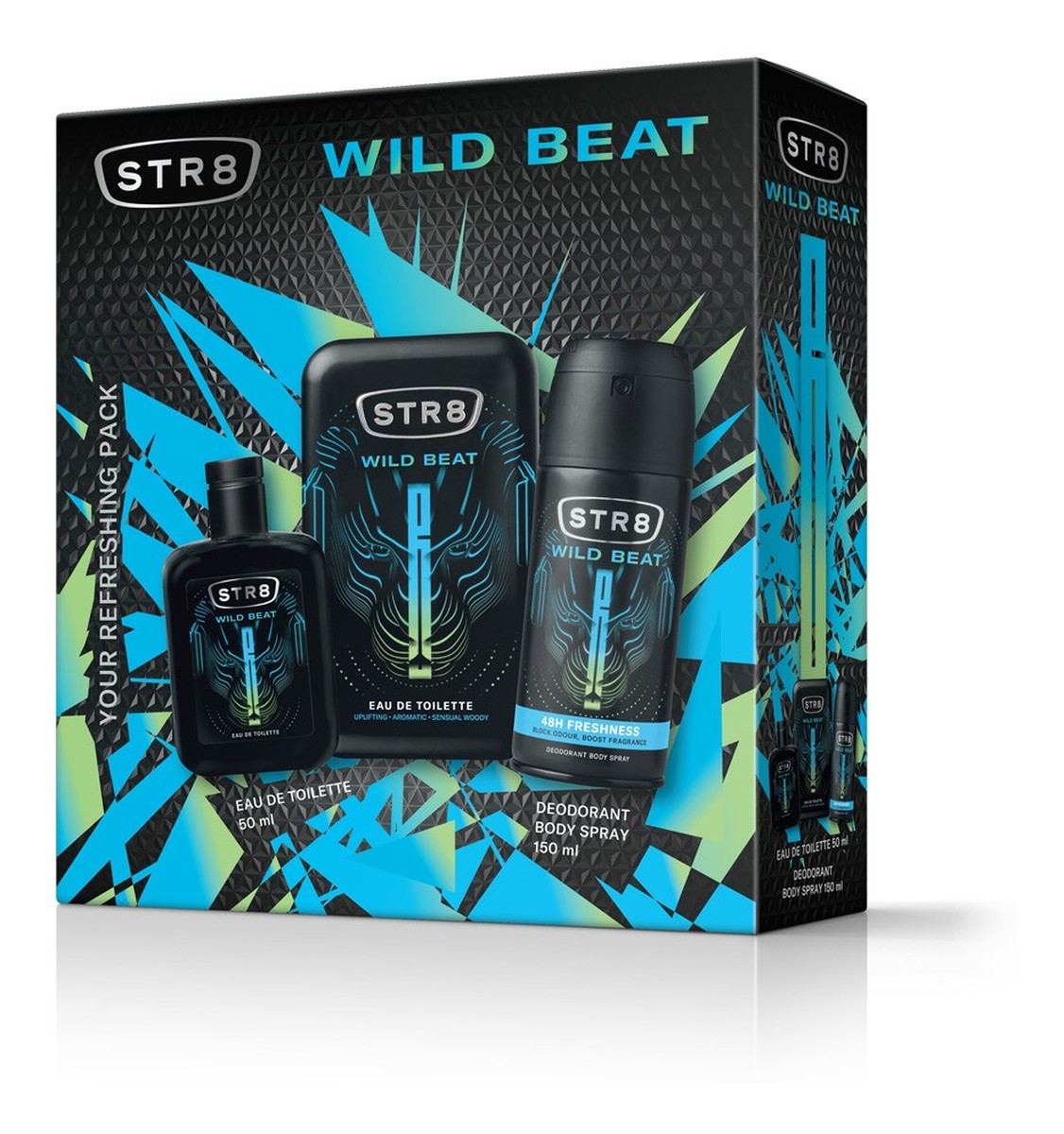 Sar str8 zś25 edt50+deo150 wild beat