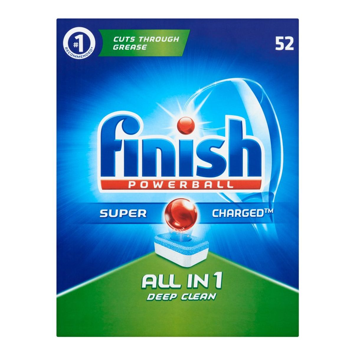 Finish Super Charged All In 1 tabletki do mycia naczyń w zmywarkach 52szt