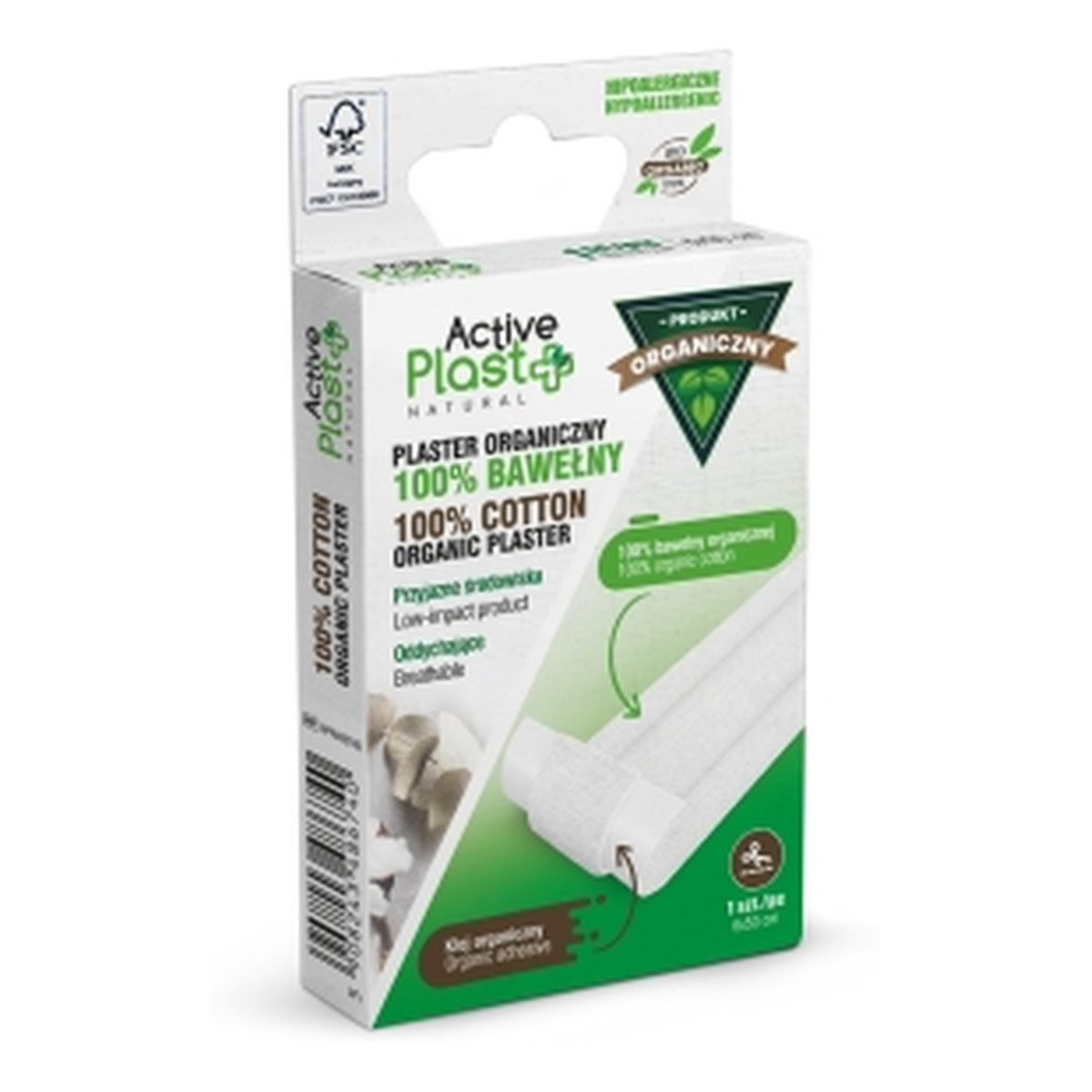 Active Plast Plastry opatrunkowe 100% Bawełny