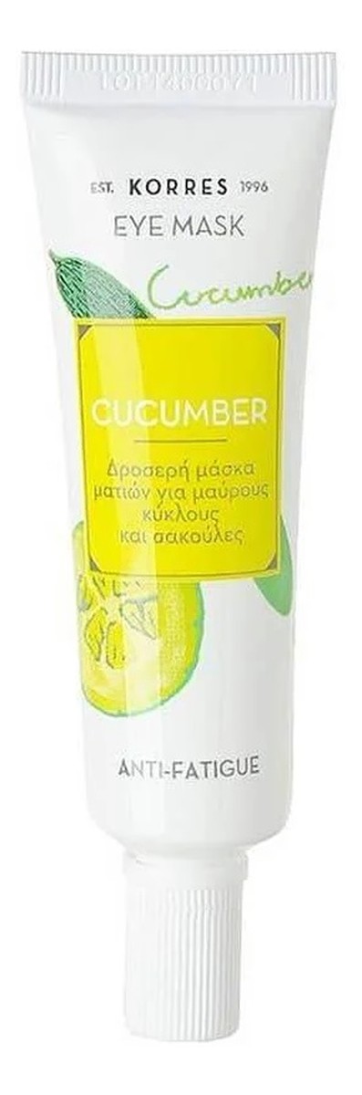 Cucumber anti-fatigue eye mask przeciwzmęczeniowa maska pod oczy z ekstraktem z ogórka