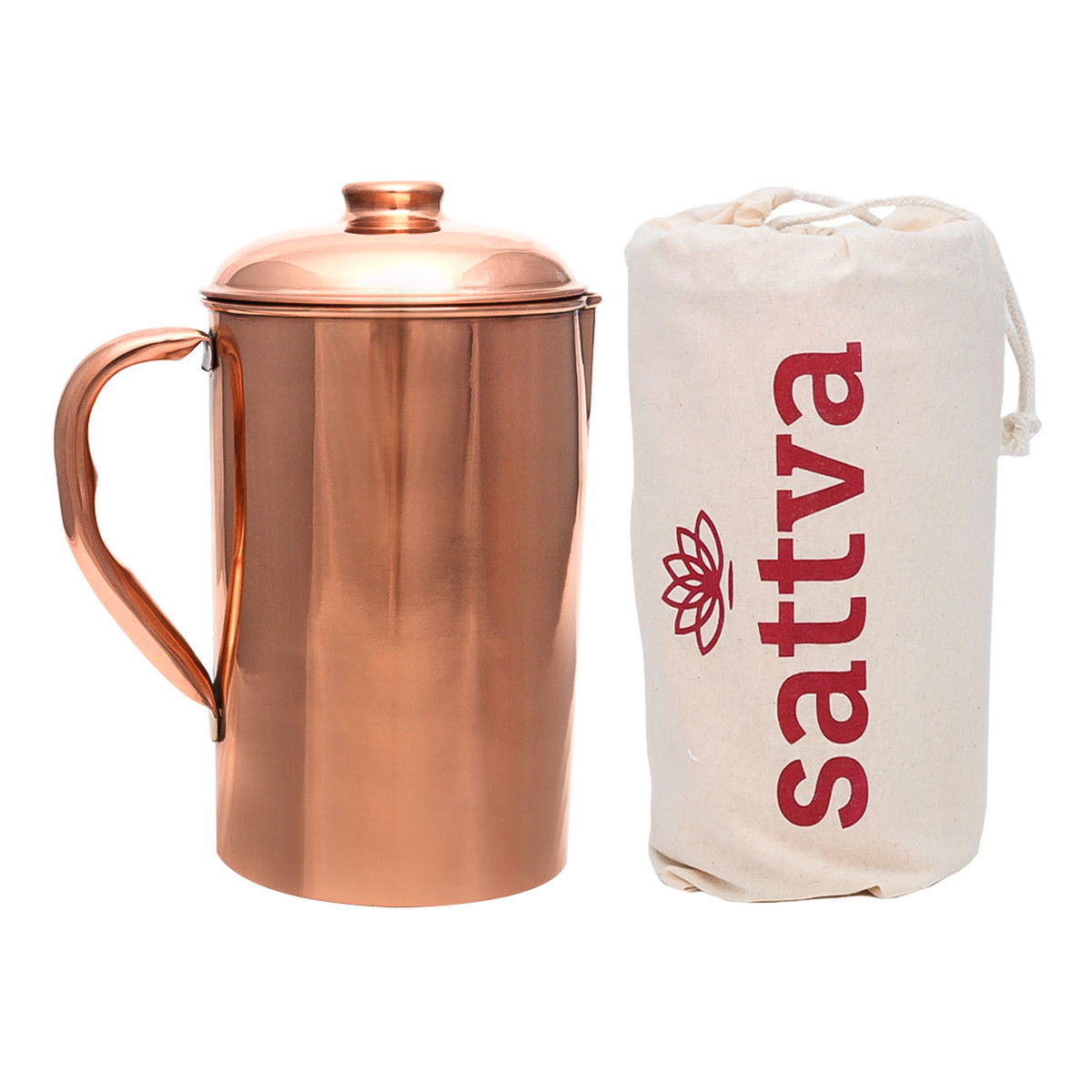 Sattva Dzbanek miedziany gładki Plain Jug 1250ml