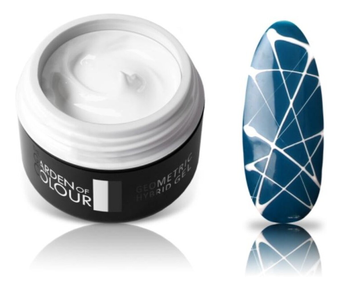 Żel hybrydowy do zdobień white