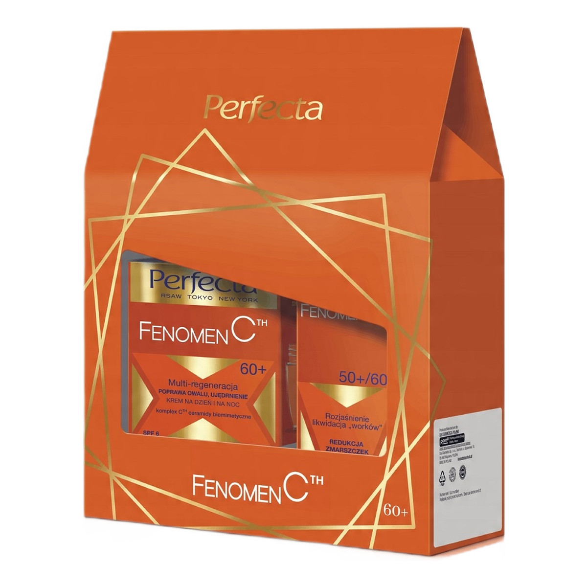 Perfecta Fenomen C 60+ Zestaw krem na dzień i noc 50ml + krem pod oczy i na powieki 15ml