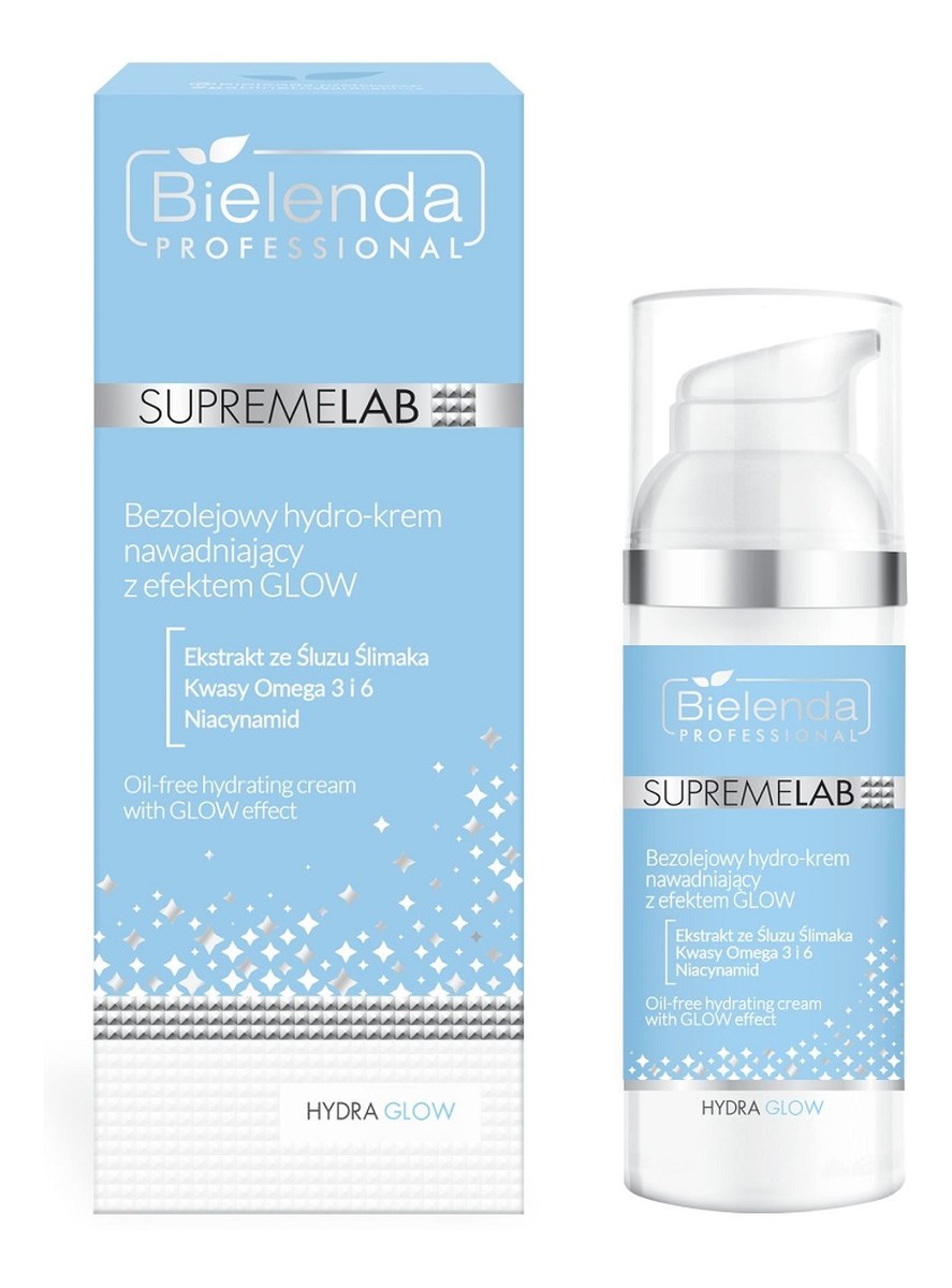 Supremelab hydra glow bezolejowy hydro-krem nawadniający z efektem glow