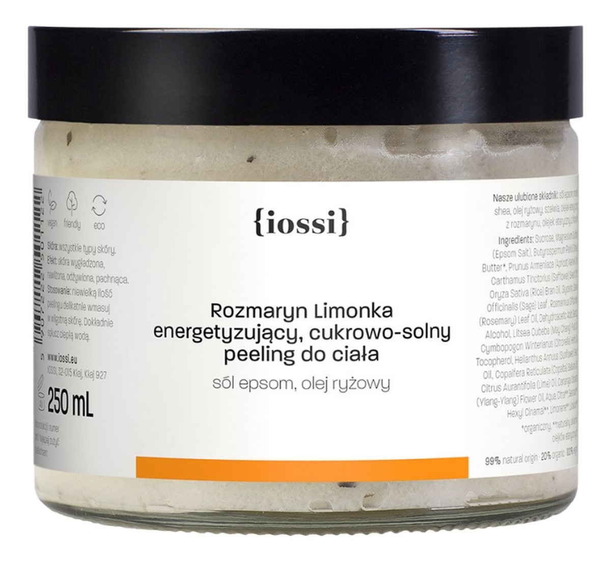 Rozmaryn limonka energetyzujący cukrowo-solny peeling do ciała