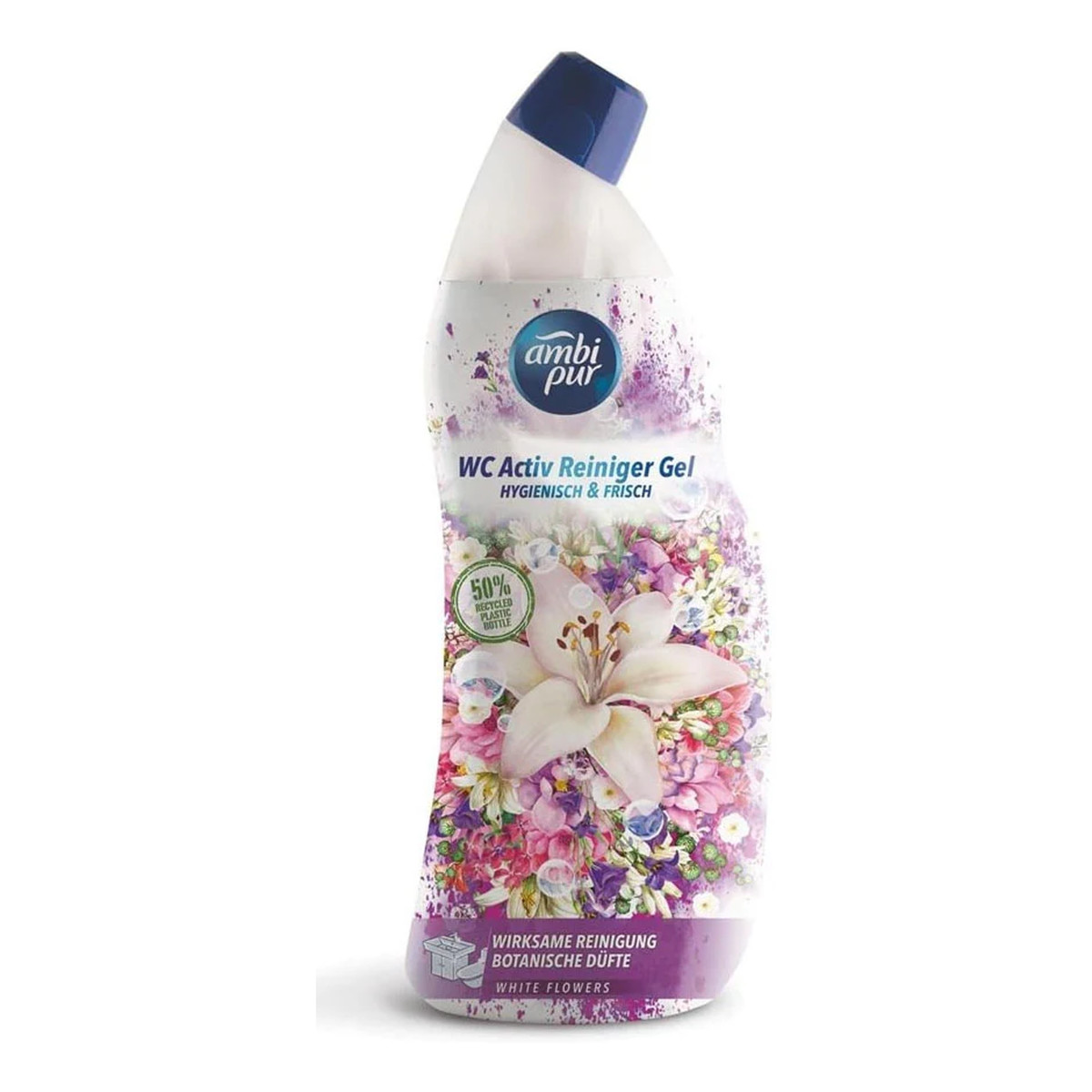 Ambi Pur Żel do WC White flowers 4x750ml Zawieszka do WC Lavender