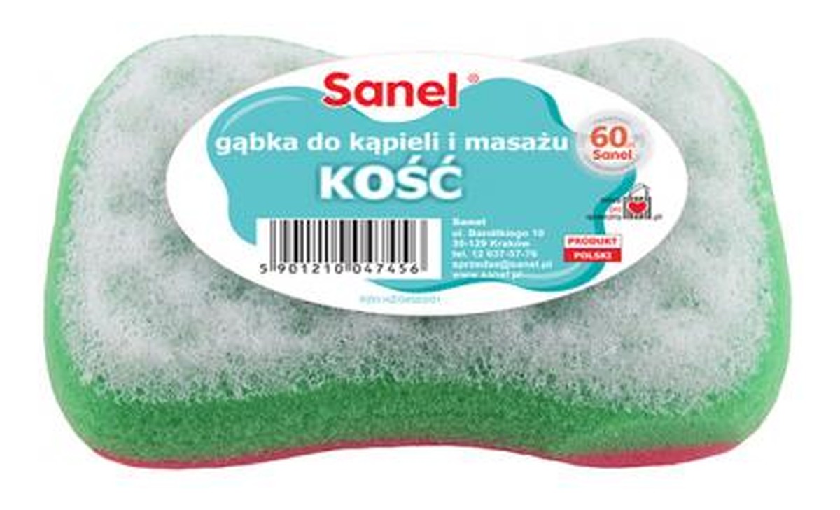 GĄBKA DO KĄPIELI I MASAŻU FIT KOŚĆ