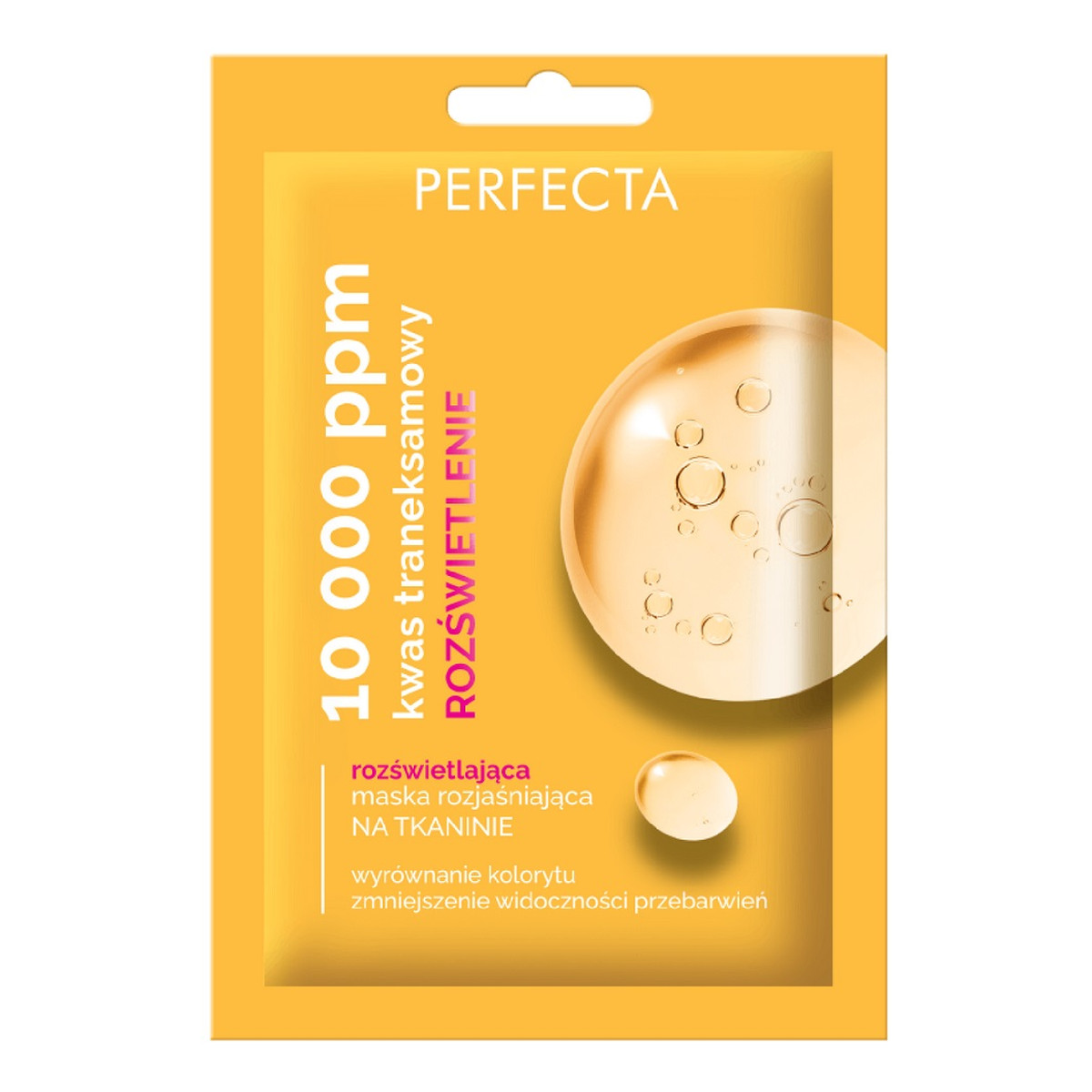 Perfecta 10 000 ppm rozświetlająca maska rozjaśniająca na tkaninie 20ml
