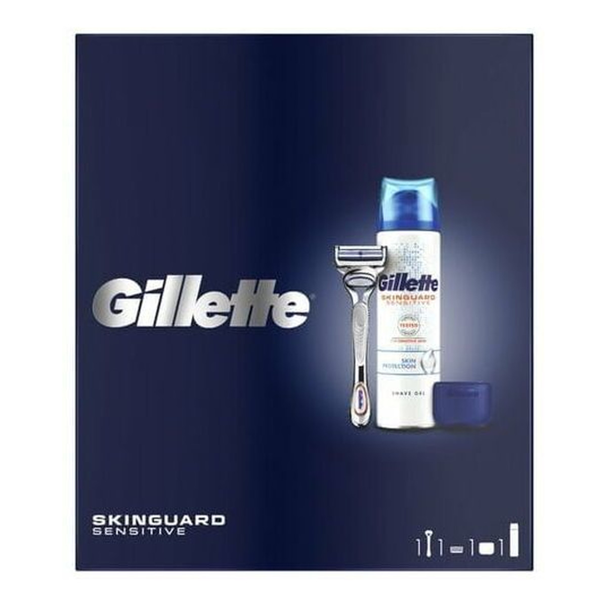 Gillette Zestaw prezentowy Maszynka Skinguard + żel Skinguard