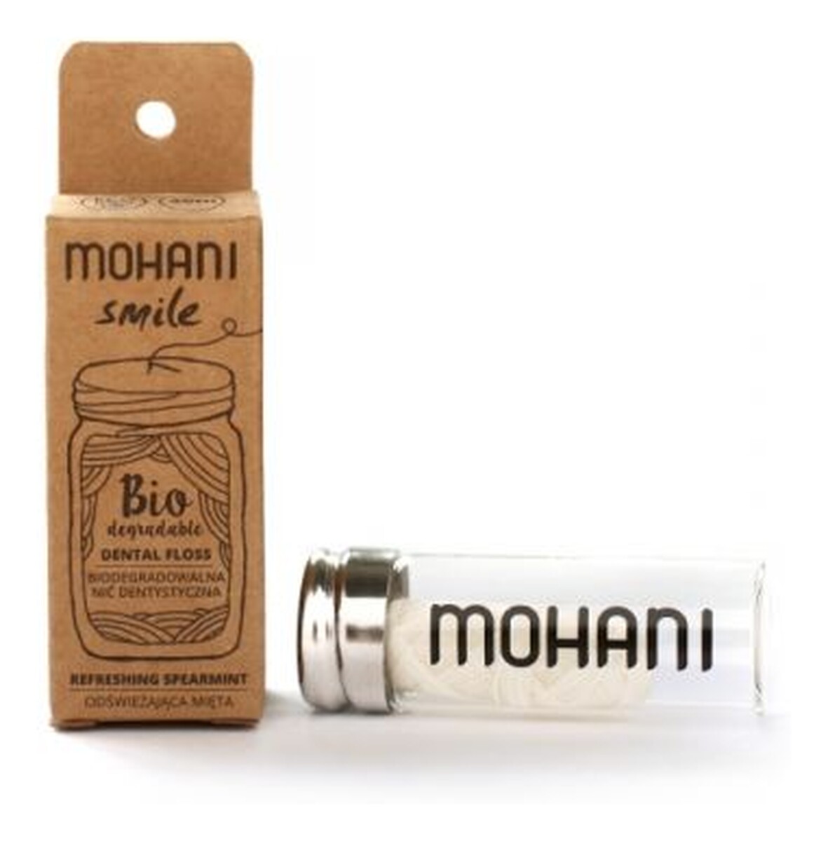 Biodegradowalna nić dentystyczna miętowa