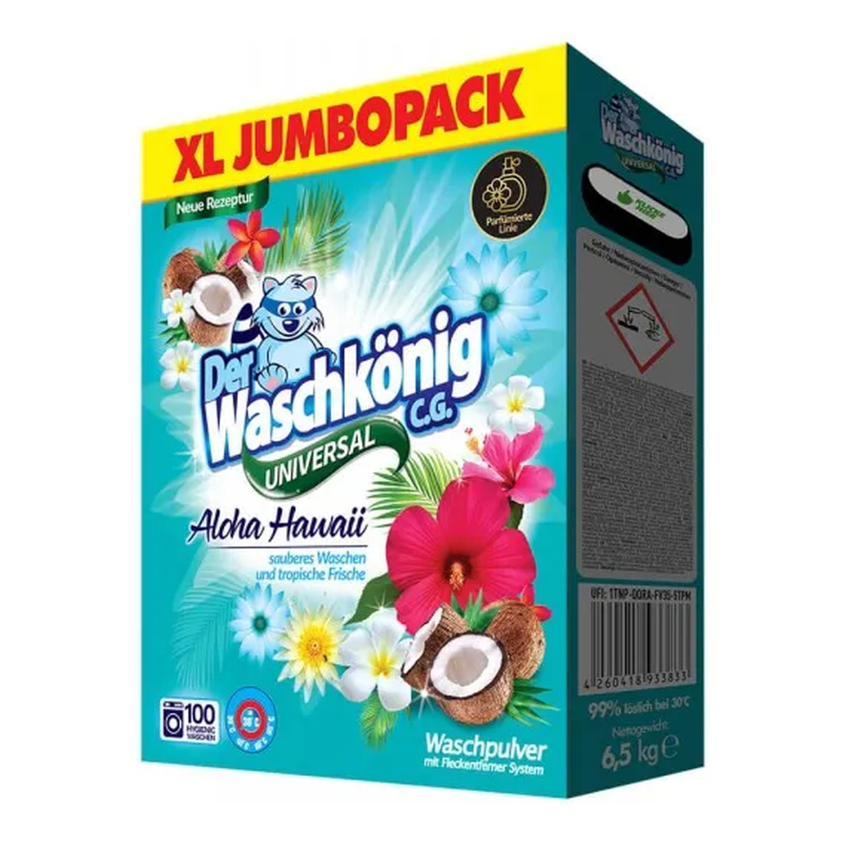 Der Waschkönig ALOHA HAWAII Universal - proszek do prania 100prań 6500g
