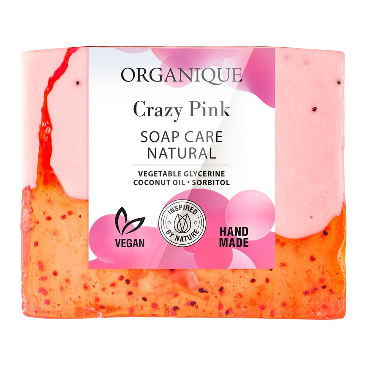 Organique Mydło naturalnie pielęgnujące crazy pink 100g