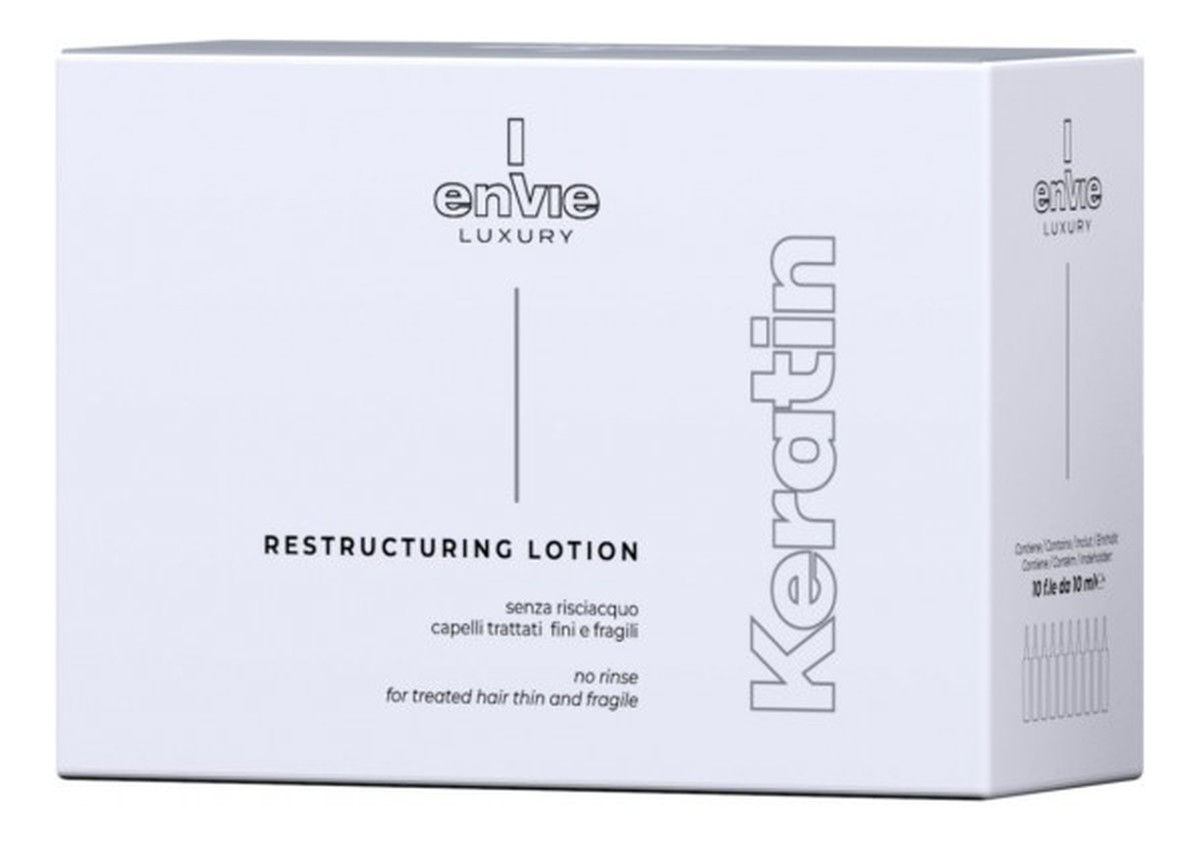 Keratynowe Ampułki Lotion Regenerujący Włosy 10x10ml