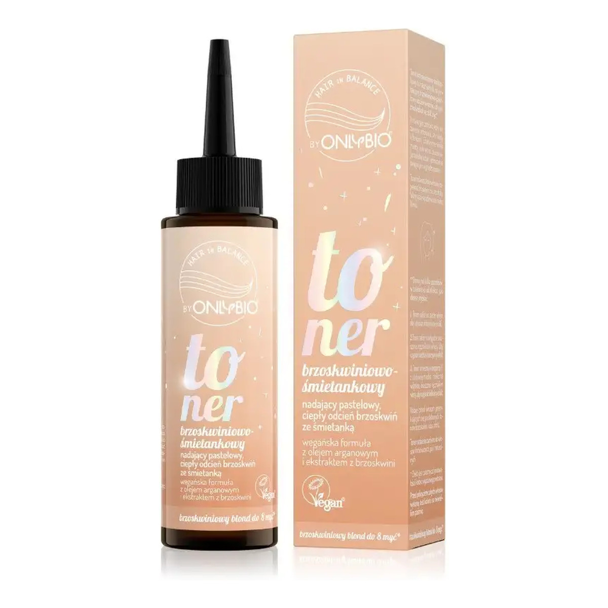 OnlyBio Hair in Balance Toner do włosów Brzoskwiniowo - śmietankowy 100ml