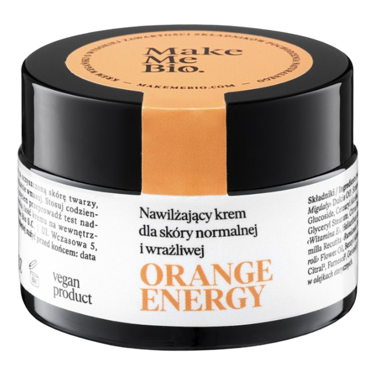 Make Me Bio Orange Energy Krem nawilżający dla skóry normalnej i wrażliwej 30ml