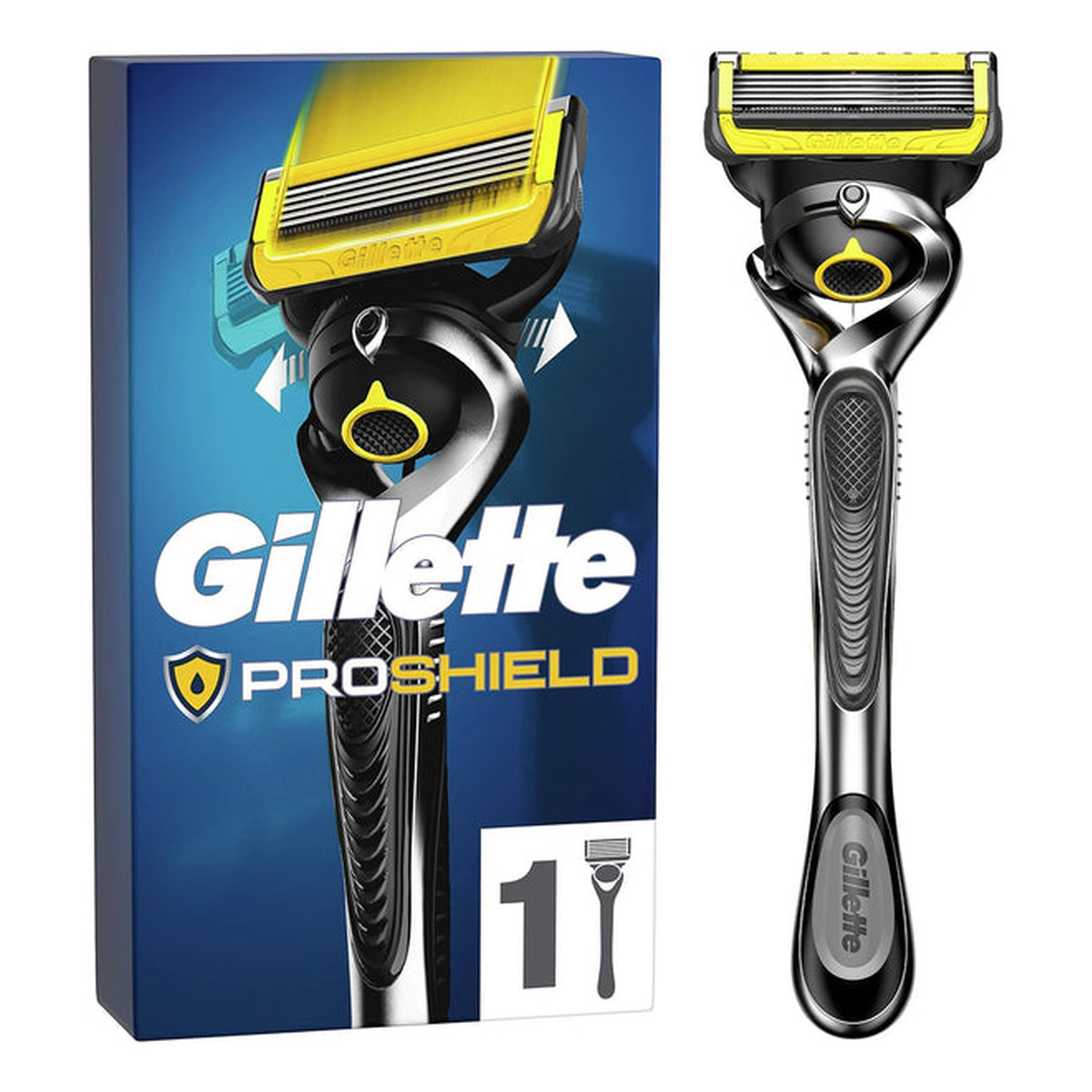 Gillette Fusion Proshield Maszynka do golenia z ruchomą główką Rączka + Ostrze