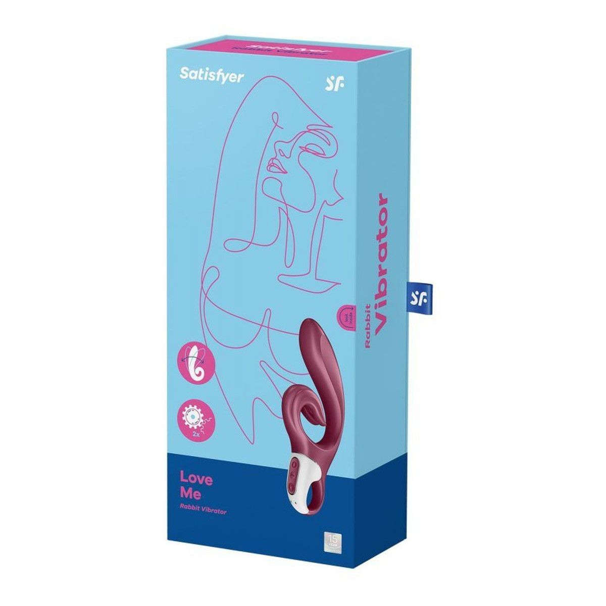 Satisfyer Love Me wibrator typu króliczek Red