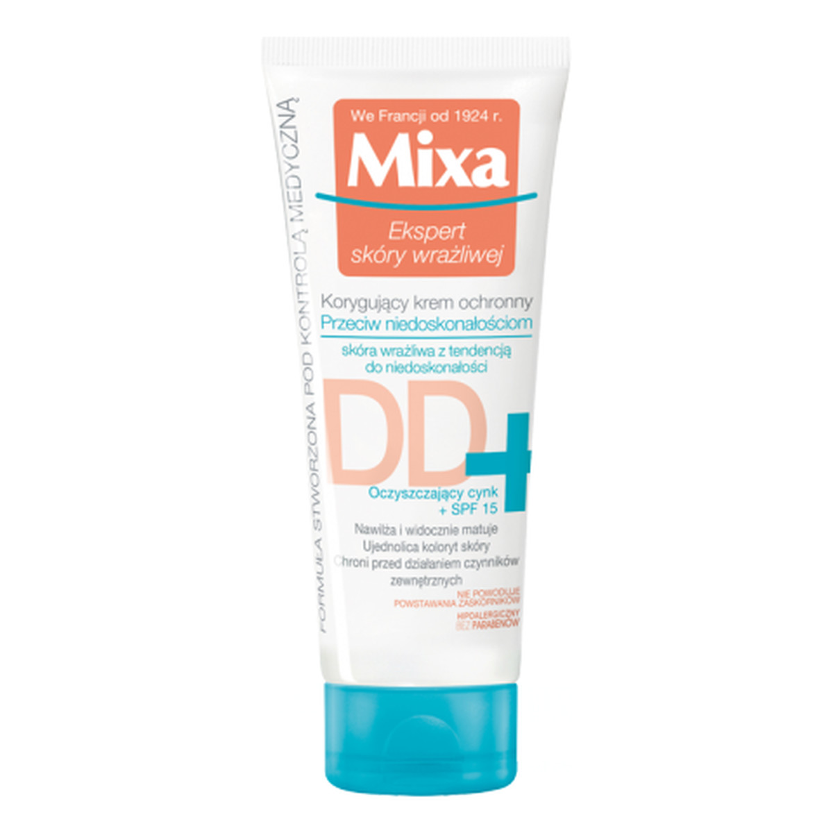 Mixa Ekspert Skóry Wrażliwej Przeciw Niedoskonałościom Korygujący Krem Ochronny DD 50ml