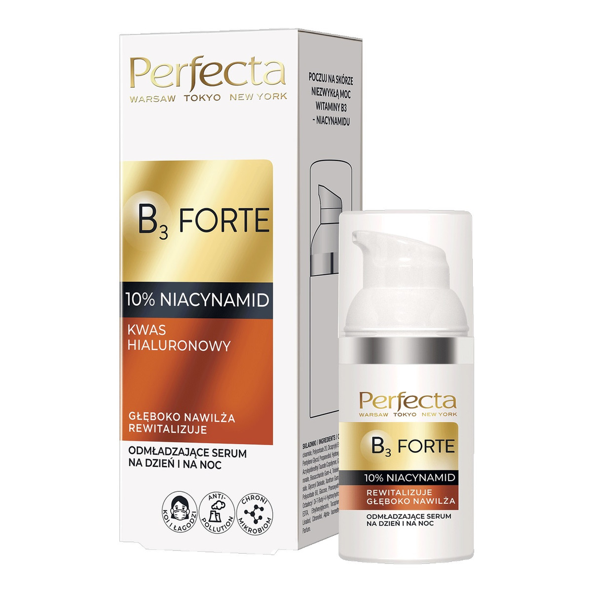 Perfecta B3 forte odmładzające serum na dzień i na noc 30ml