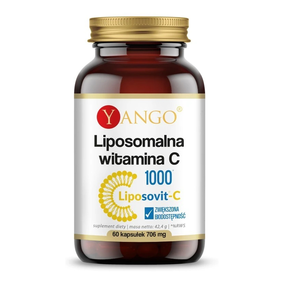 Yango Liposomalna Witamina C suplement diety 60 kapsułek