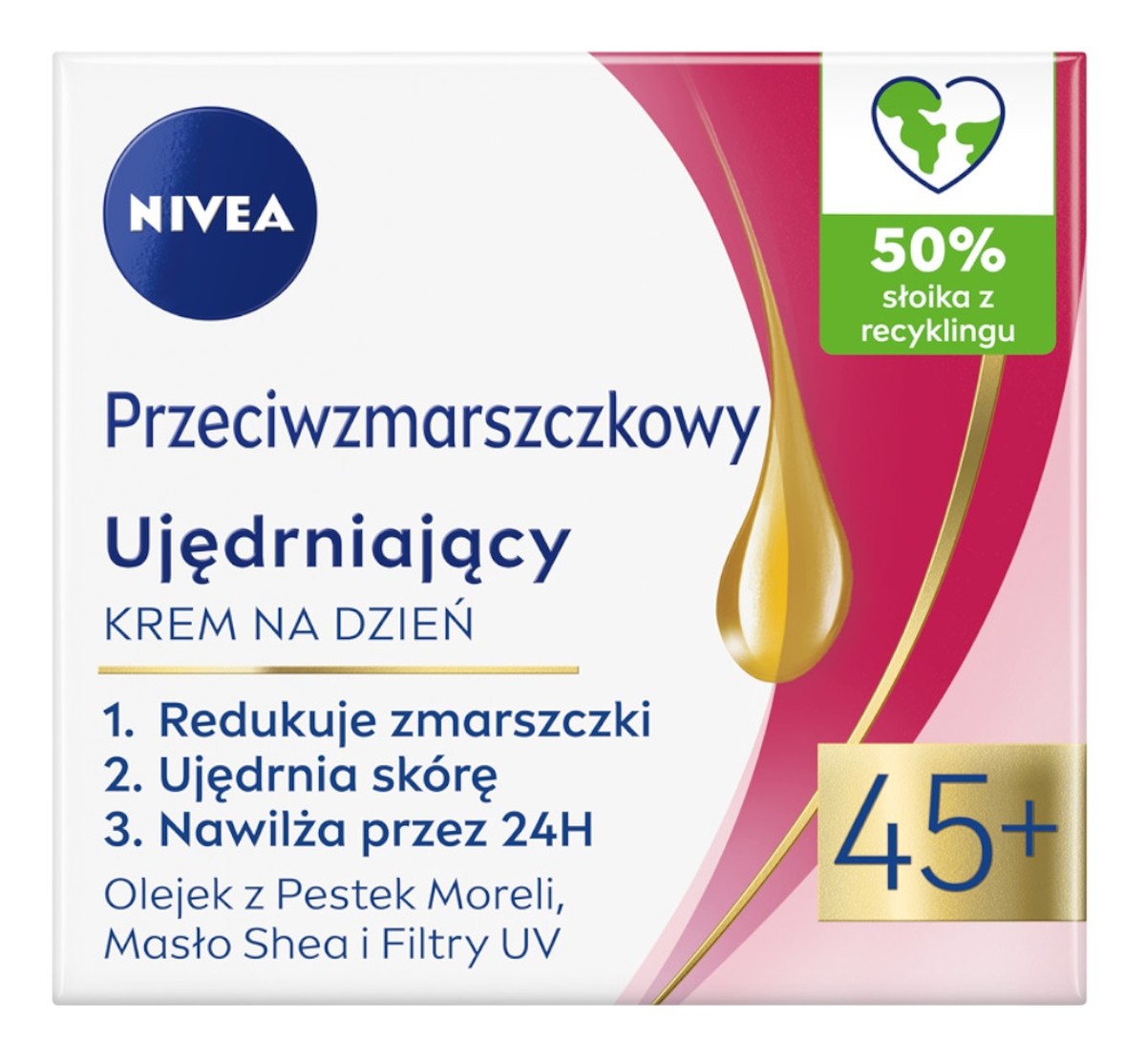 Krem na dzień 45+ Przeciwzmarszczkowy + Ujędrniający