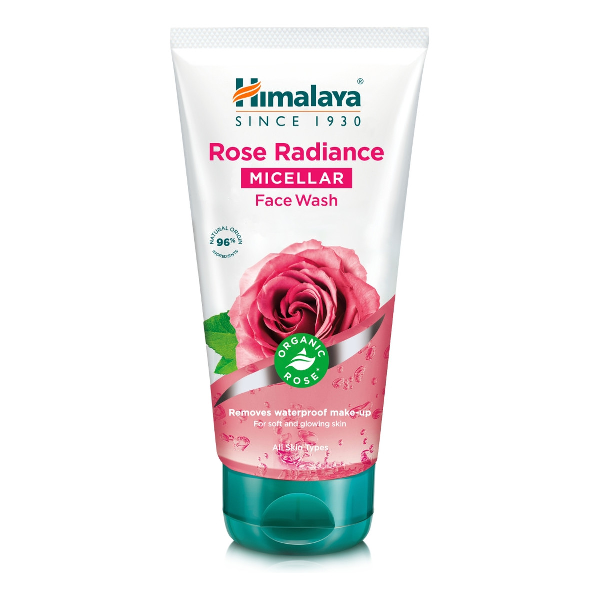 Himalaya Rozświetlający micelarny Żel do mycia twarzy z organiczną różą 150ml