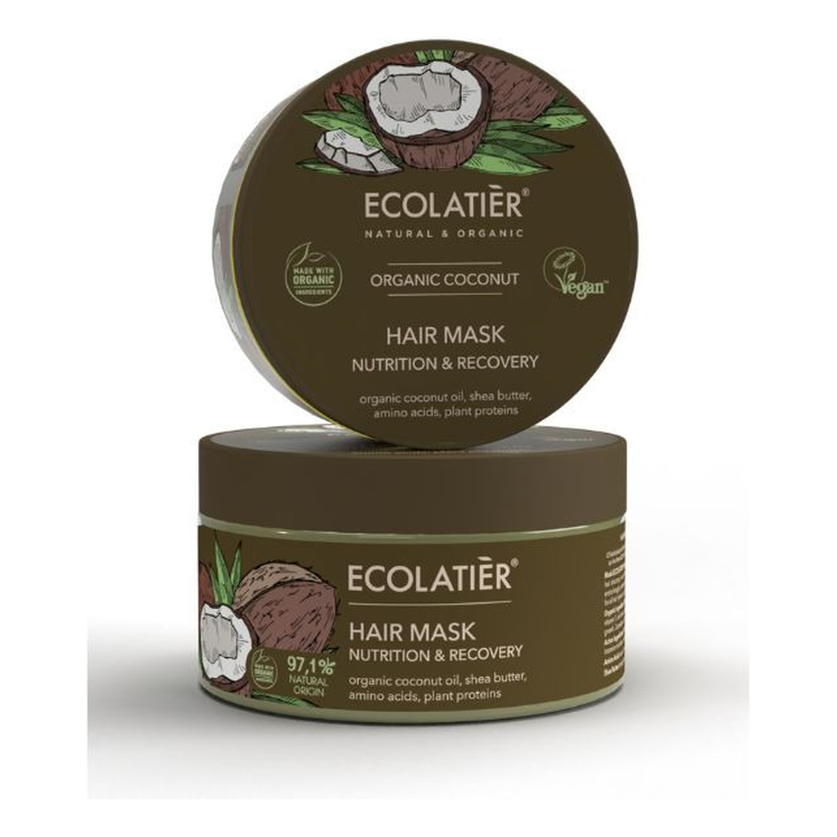 Ecolatier Odżywczo-regenerująca maska ​​do włosów Kokos 250ml