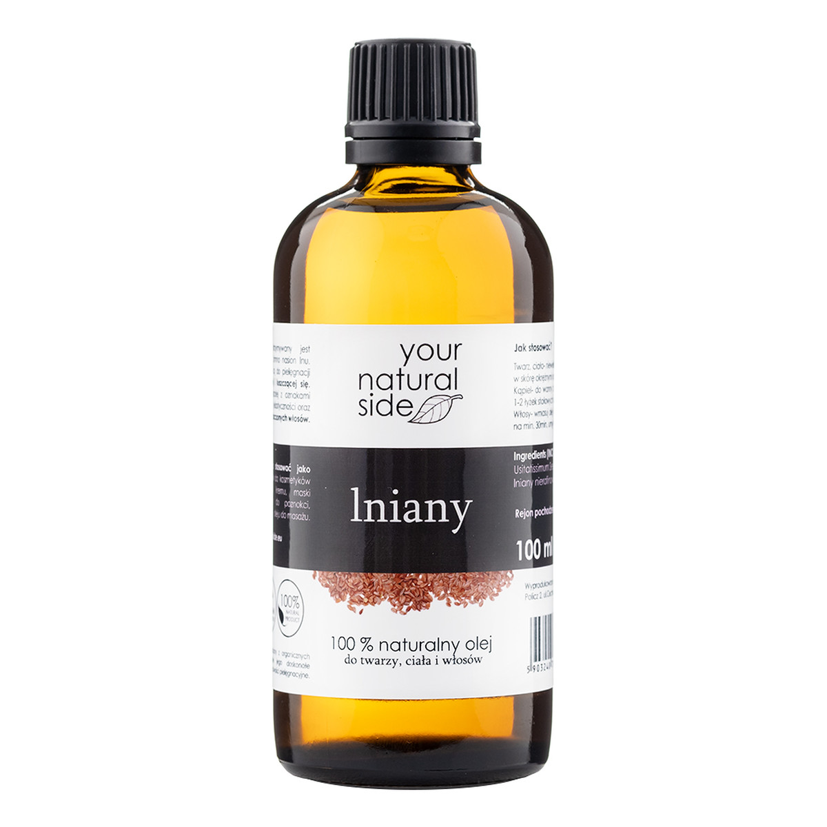 Your Natural Side Olej lniany nierafinowany 100ml