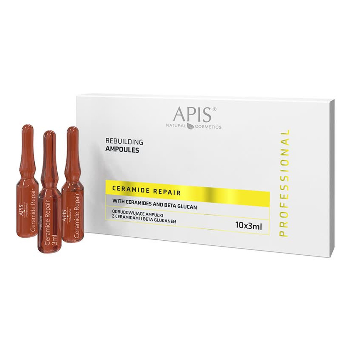 Apis Ceramide Repair odbudowujące ampułki z ceramidami i beta glukanem 10x3ml