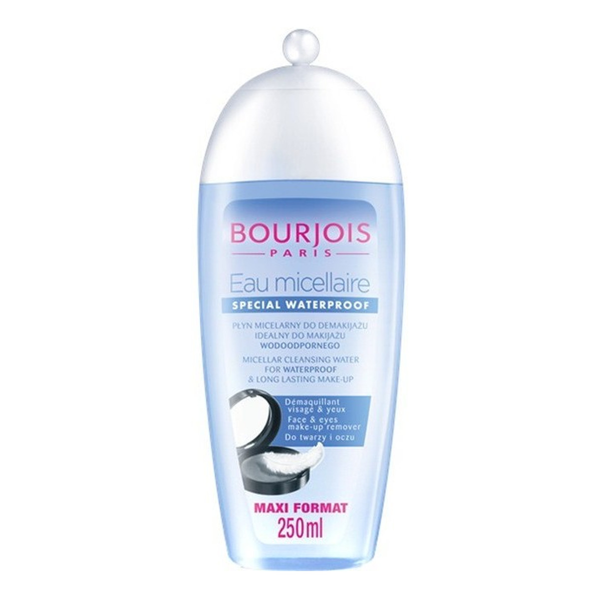 Bourjois Eau Micellaire Special Waterproof płyn micelarny do usuwania wodoodpornego makijażu oczu 250ml
