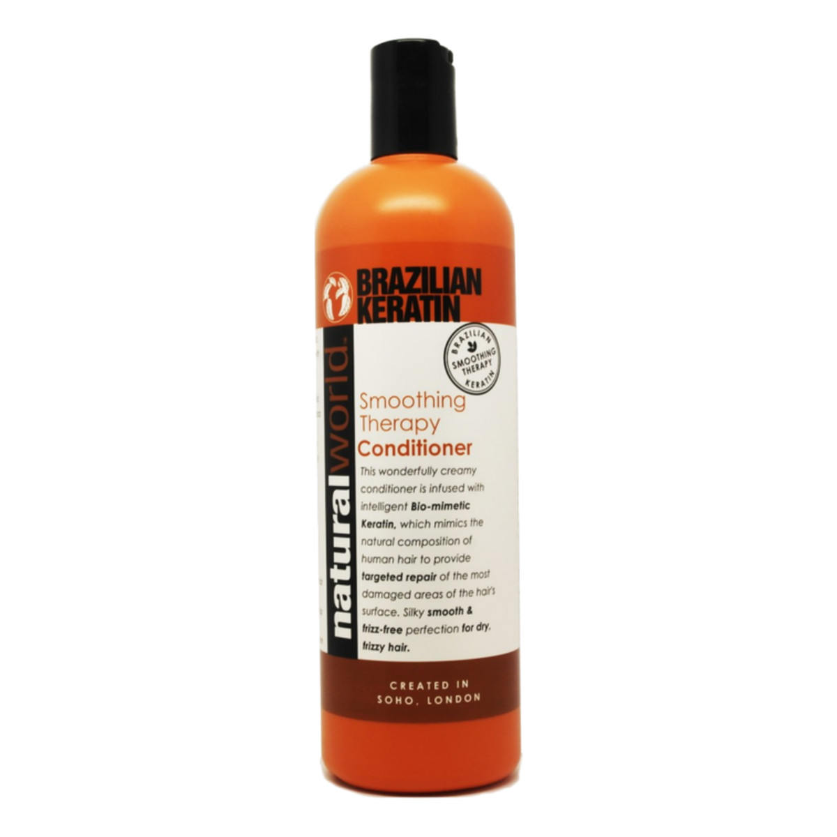 Natural World BRAZILIAN KERATIN Smoothing Therapy Wygładzająca odżywka do włosów suchych 500ml