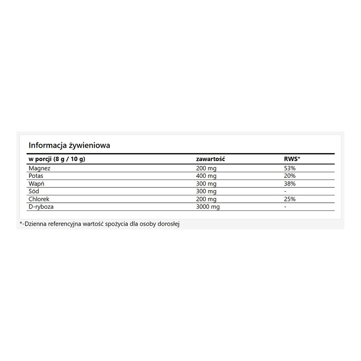 Ownwai Elektrolity smakowe suplement diety w proszku wiśnia 200g
