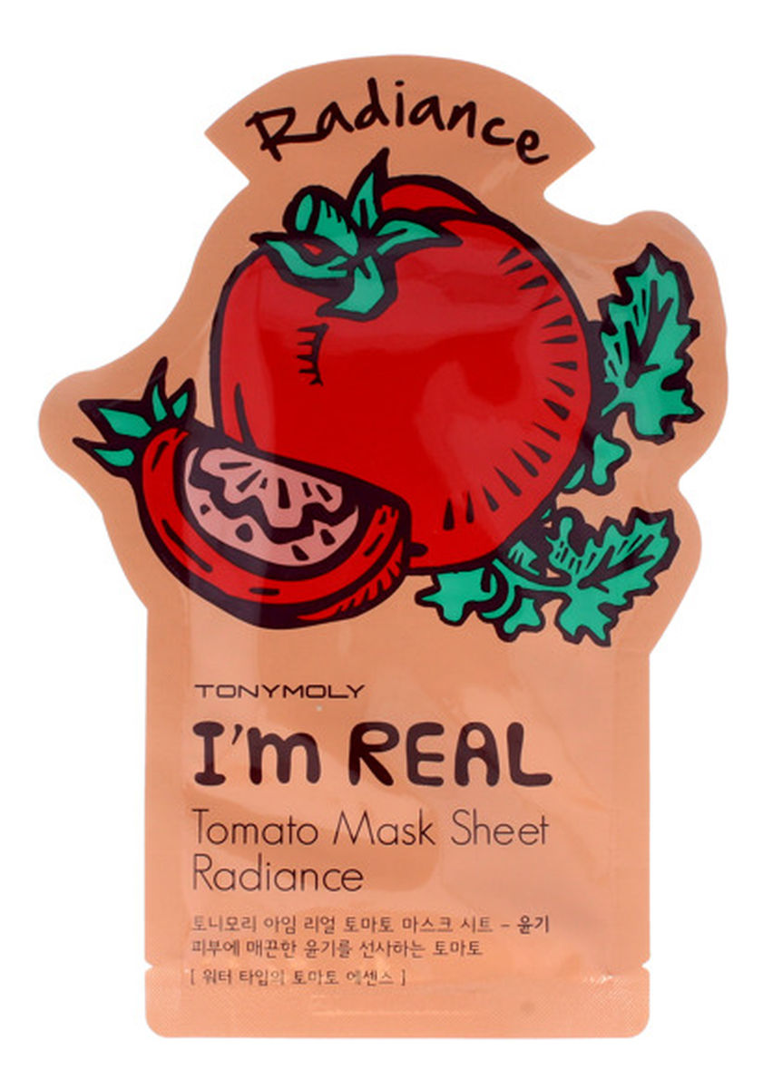 Pomidorowa maska w płachcie