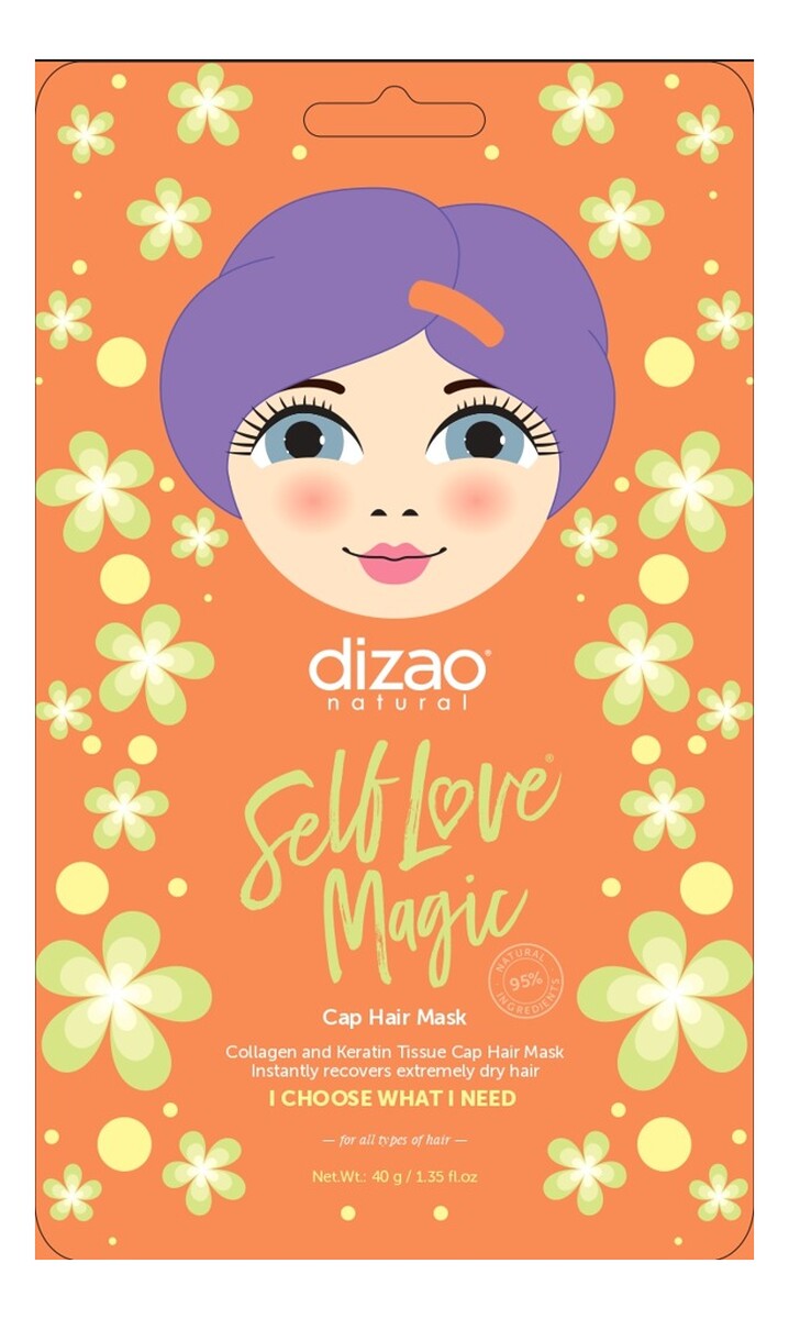 Maska do włosów-czapeczka kolagen i keratyna