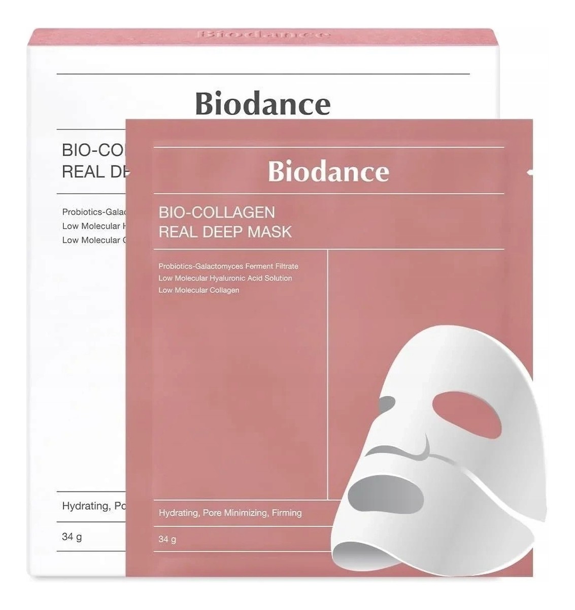 Bio-collagen real deep mask maska do twarzy w płachcie 4x34g