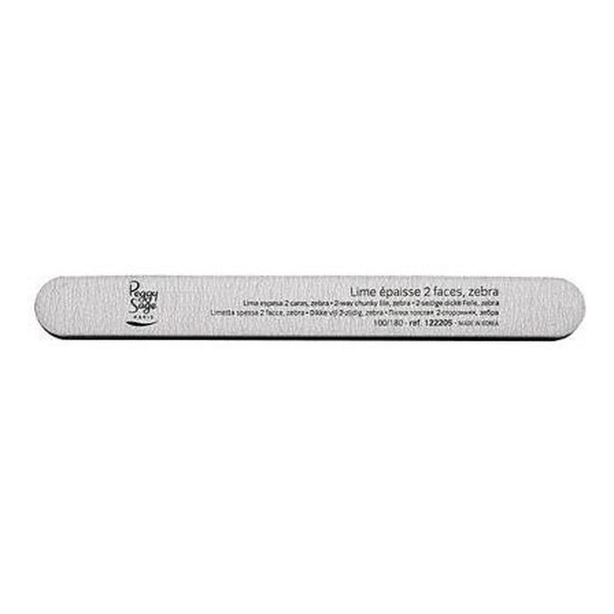 Peggy Sage 2-way nail file hard pilnik do paznokci dwustronny 100/100 biały 1szt