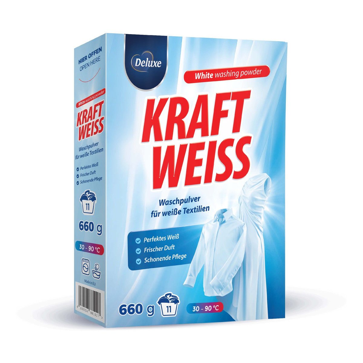 Deluxe Enzo Kraft Weiss Proszek do prania białego i firan 660g