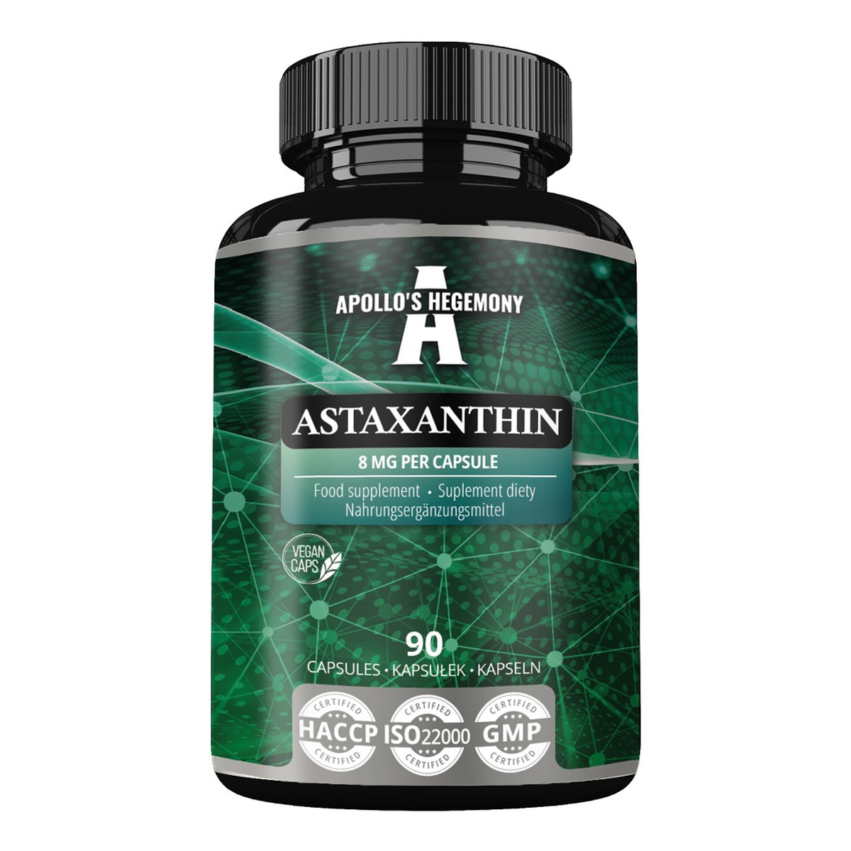 Apollo's Hegemony Astaxanthin suplement diety 90 Kapsułek