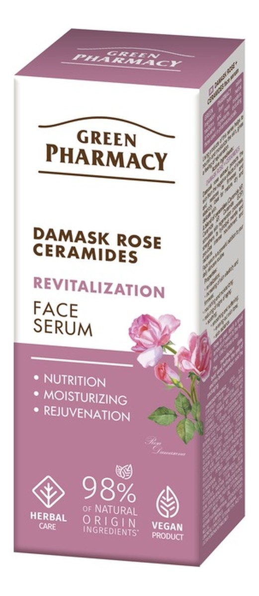 Serum do twarzy Róża Damasceńska i Ceramidy