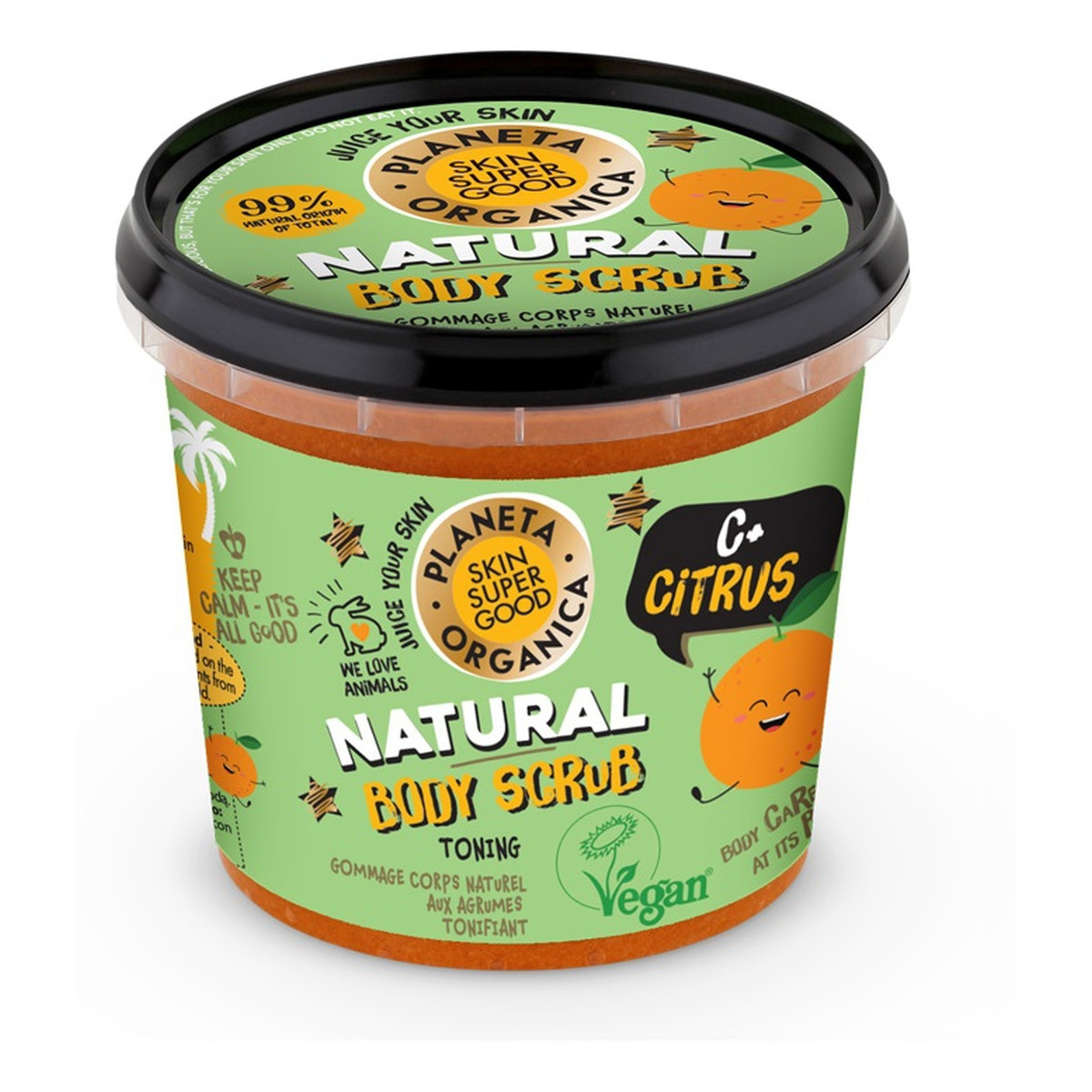 Planeta Organica Skin Super Good Naturalny scrub do ciała C+Citrus 360ml