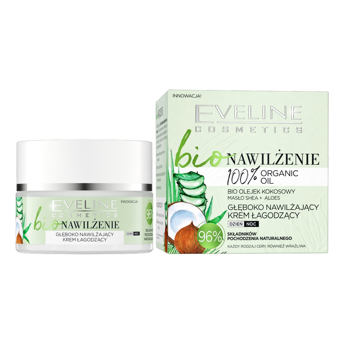 Eveline Bio Nawilżenie głęboko nawilżający Krem łagodzący 50ml