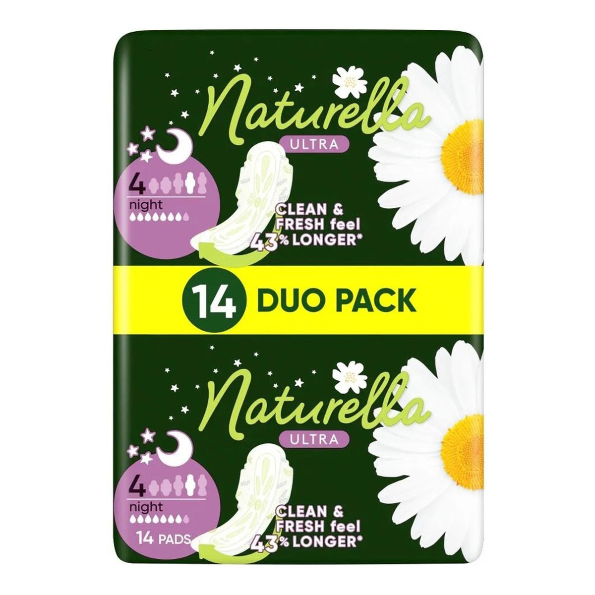 PROCTER Naturella ultra podpaski ze skrzydełkami night-(rozmiar 4) 1 op.-14 szt.