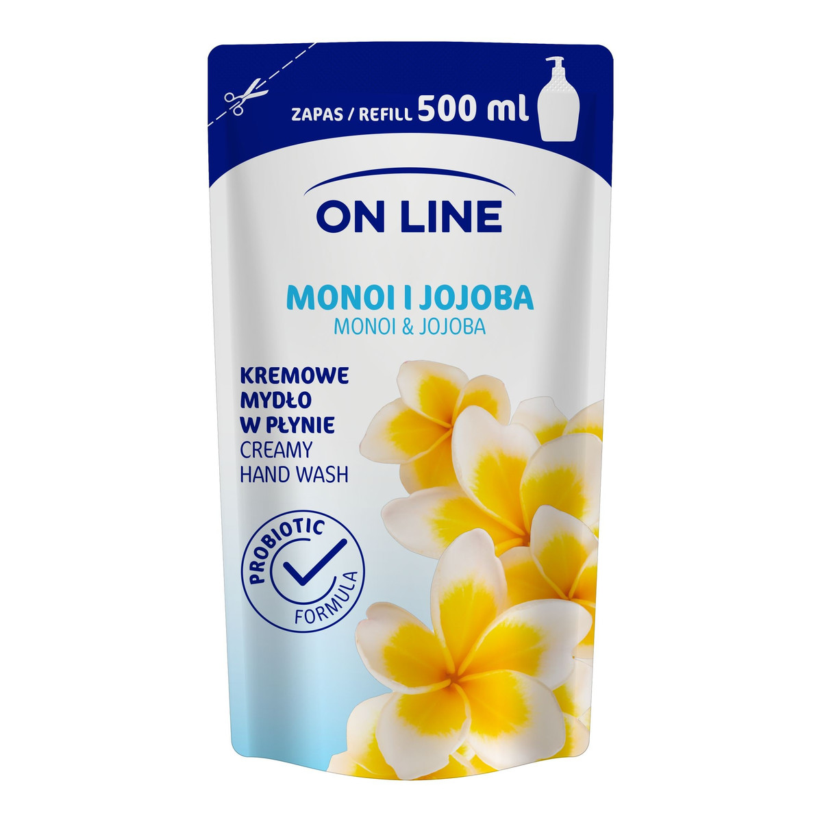 On Line Mydło kremowe w płynie Monoi i Jojoba - uzupełnienie 500ml