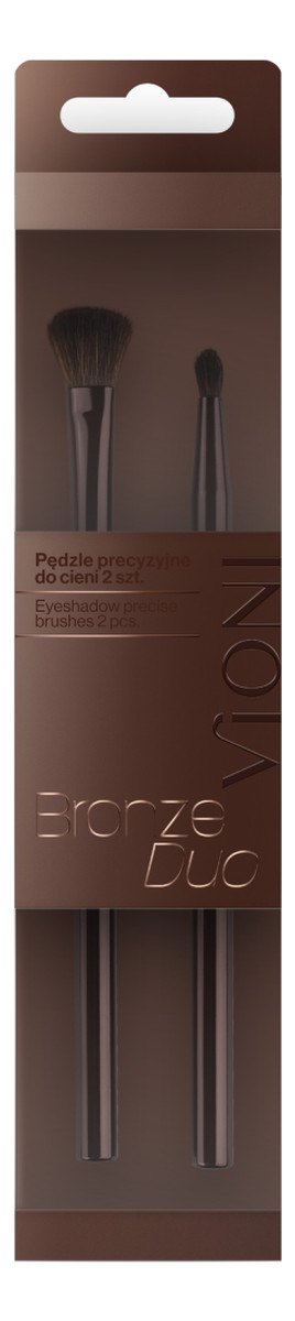Bronze Duo pędzle precyzyjne do cieni 2szt.