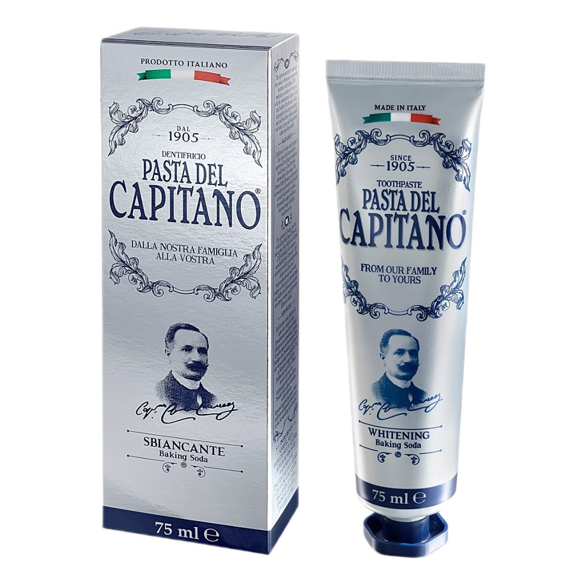 Pasta del Capitano 1905 Baking Soda Wybielająca Pasta Do Zębów Z Sodą Oczyszczoną 75ml